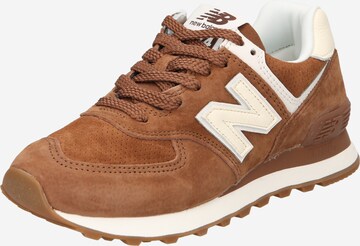 Sneaker low '574' de la new balance pe maro: față