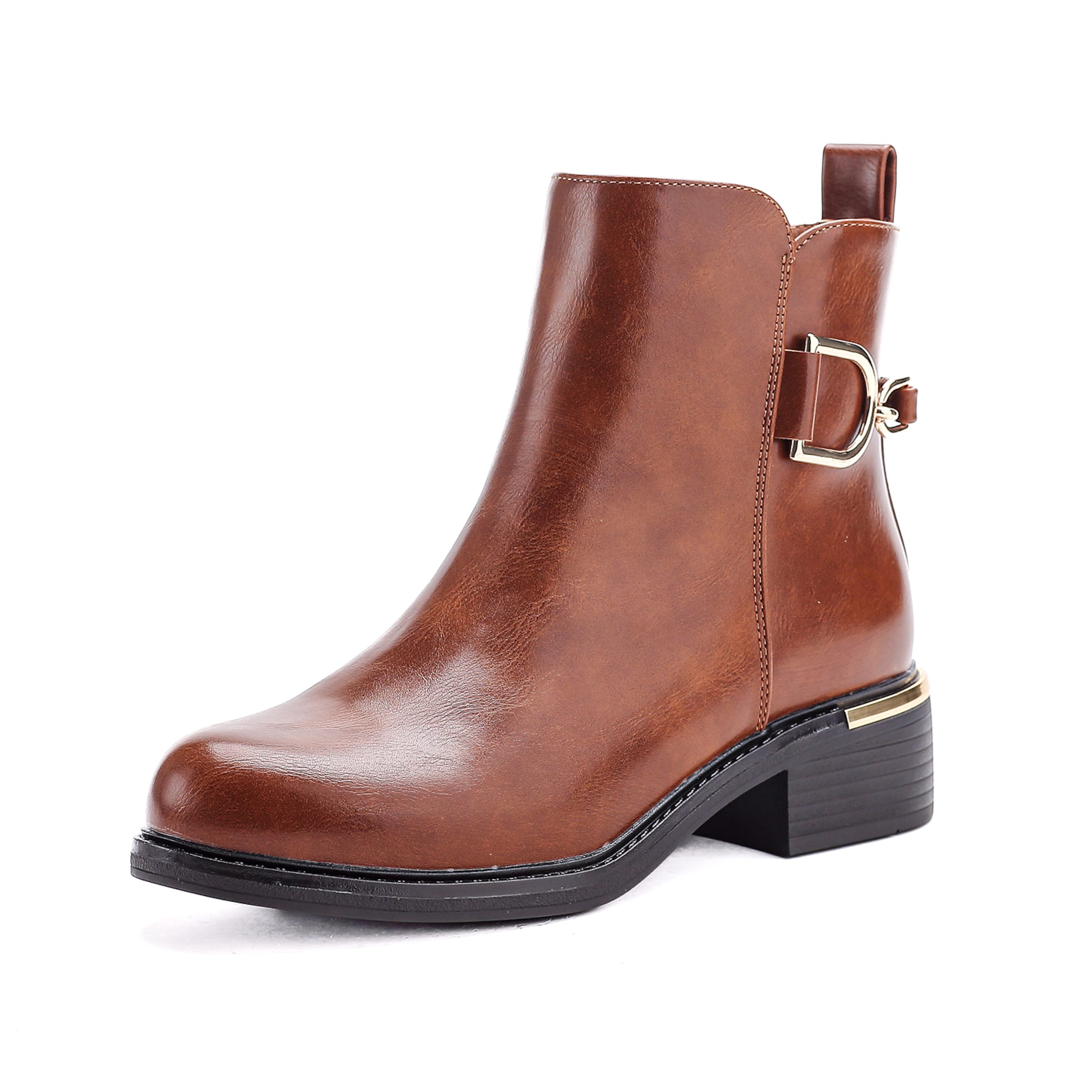 Elara Stiefelette in Braun: Vorderseite