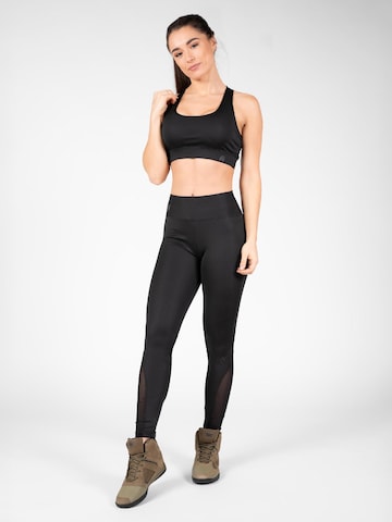 Reggiseno sportivo di Gorilla Wear in nero: frontale