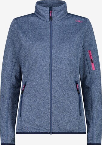 CMP Athletic Fleece Jacket in Blue: front