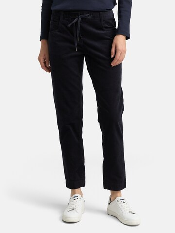 TOM TAILOR Tapered Trousers in Blue: front