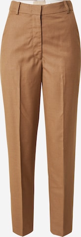 VILA ROUGE Loose fit Trousers with creases 'JOJO' in Brown: front