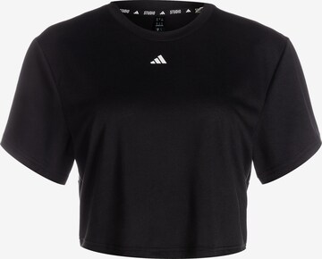 ADIDAS PERFORMANCE Funktionsshirt 'Studio' in Schwarz: predná strana