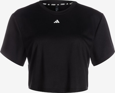 ADIDAS PERFORMANCE T-shirt fonctionnel 'Studio' en noir / blanc, Vue avec produit