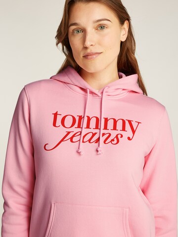 Tommy Jeans Μπλούζα φούτερ 'ESS' σε ροζ