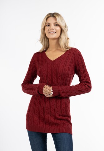 usha BLUE LABEL Sweater in Red: front