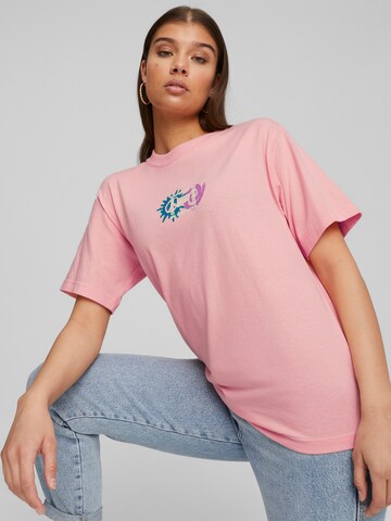 PUMA T-Shirt 'DOWNTOWN' in Pink: Vorderseite