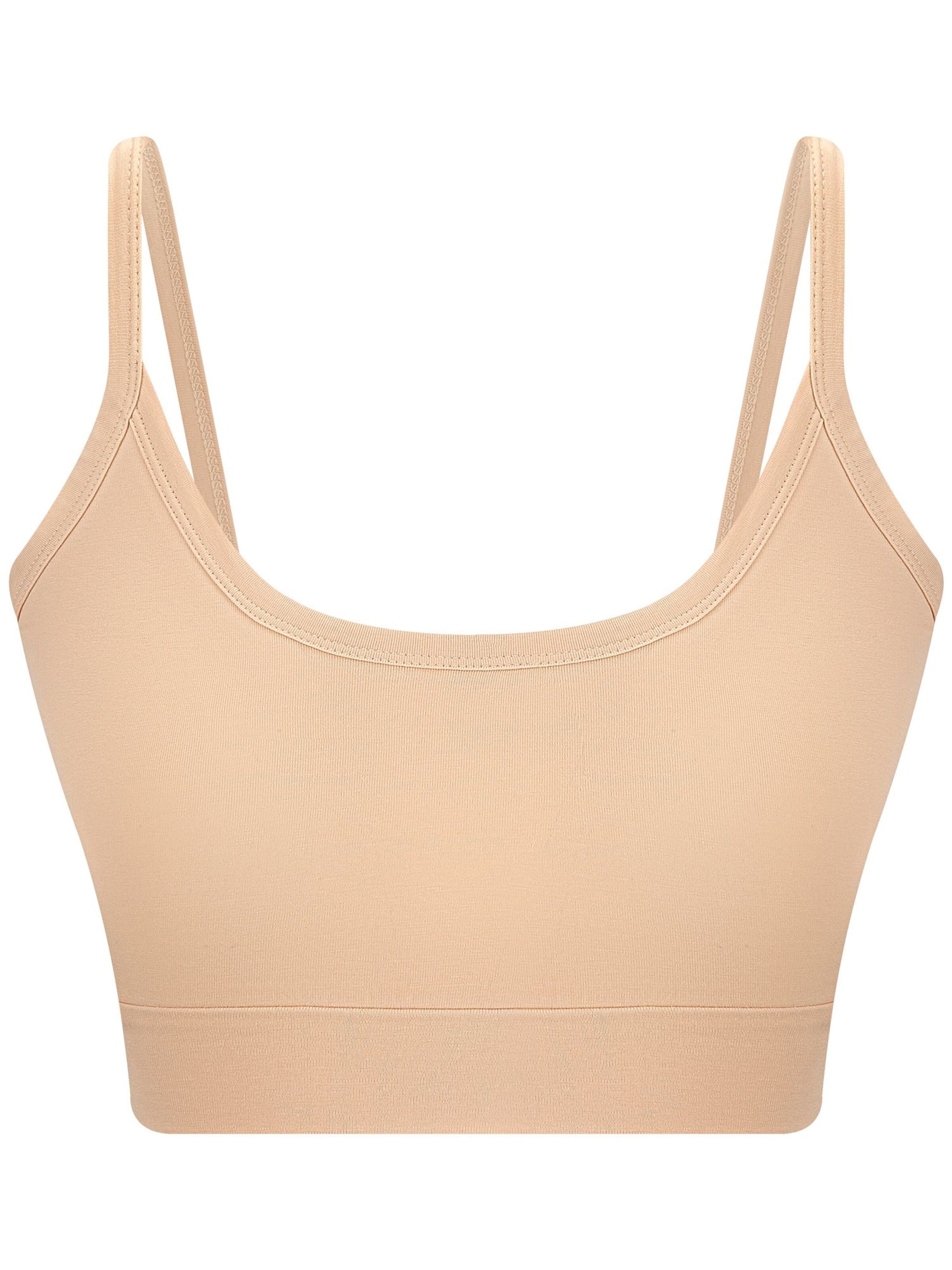 Albero Natur Top 'Bustier aus Bio-Baumwolle'‌‌‌‌ in Beige: Vorderseite