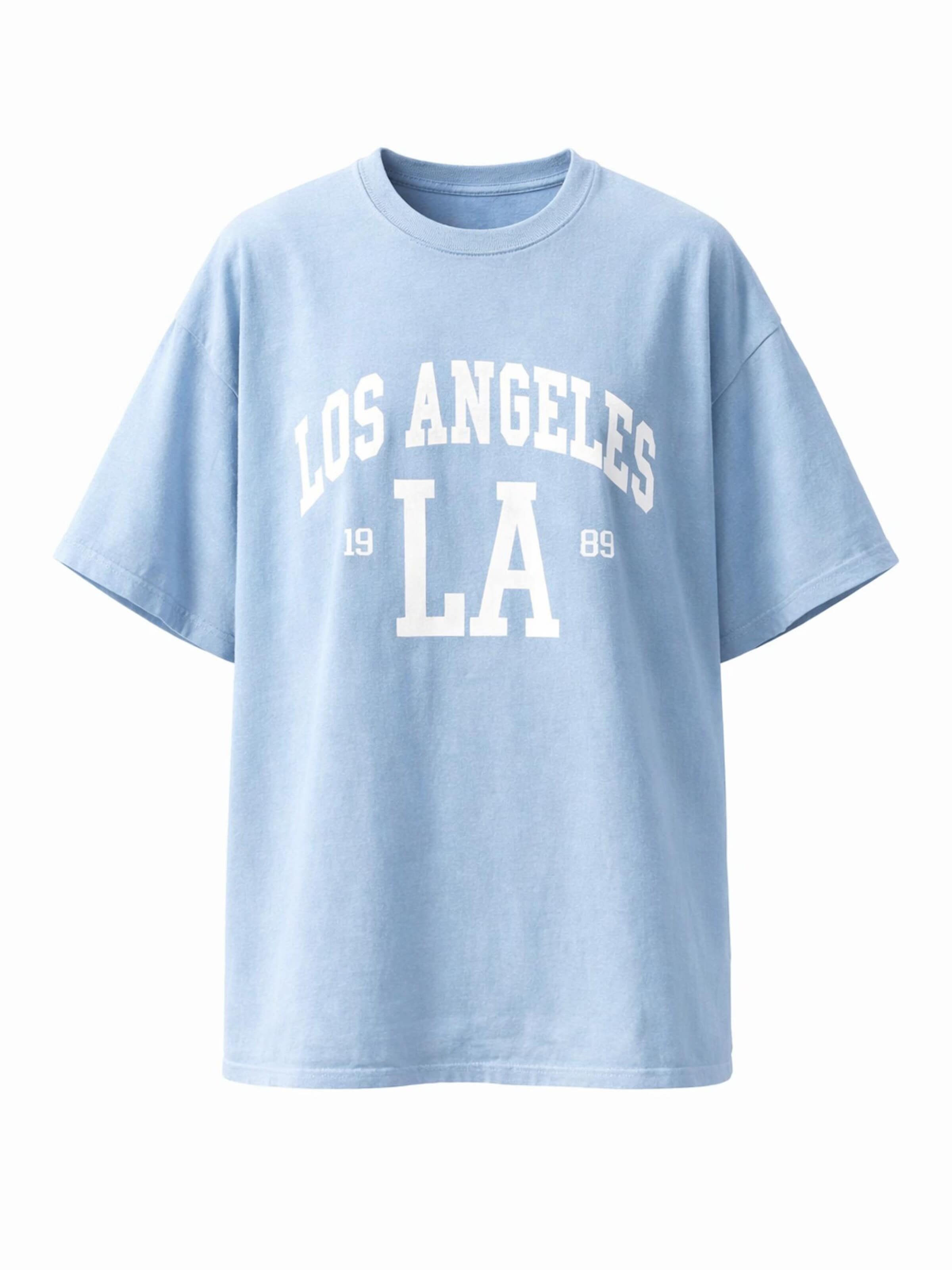Worldclassca Oversized Shirt 'Oversize T-Shirt' in Blue: front