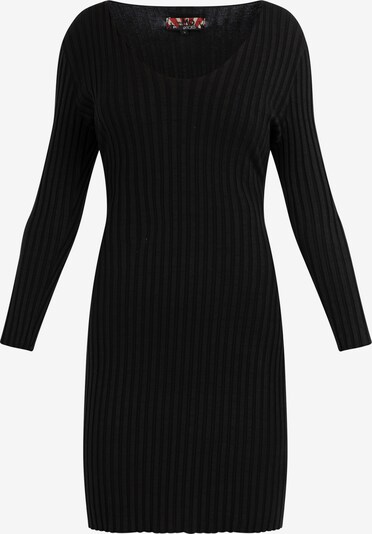 myMo ROCKS Gebreide jurk in de kleur Zwart, Productweergave