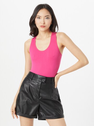 Shirtbody Nasty Gal en rose : devant