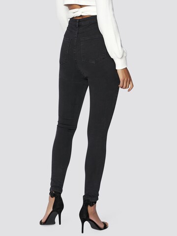 FRESHLIONS Skinny Jeans 'Ramona' in Zwart