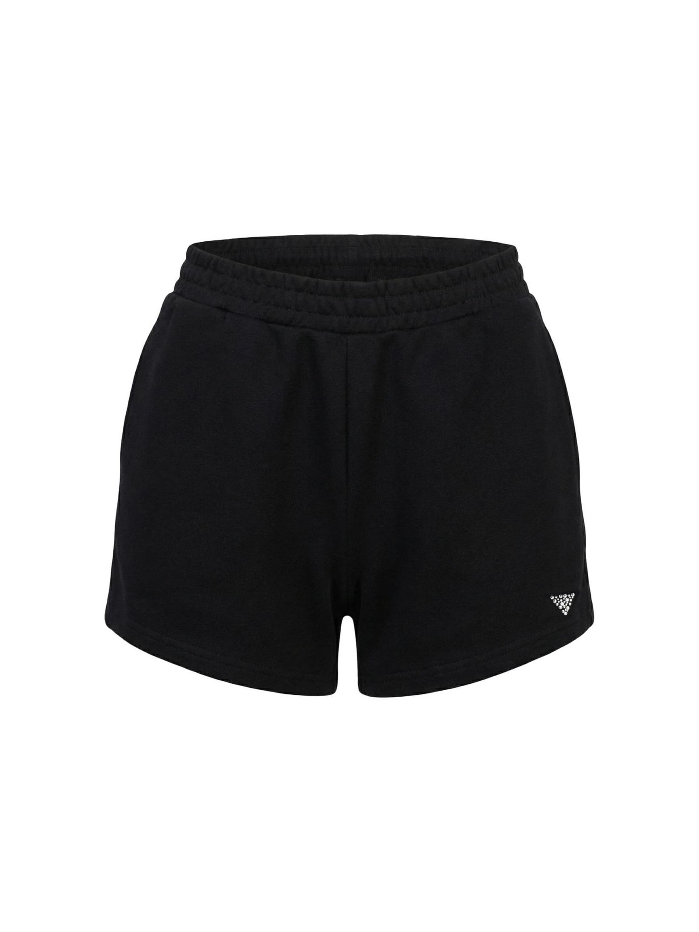 Pantaloni 'SILVY SHORTS V6GD14 K3090' di GUESS in nero: frontale