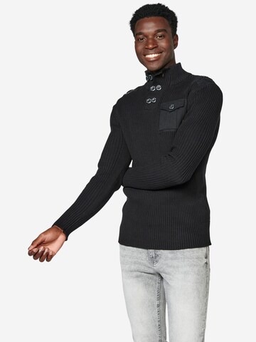 KOROSHI Pullover in Schwarz: Vorderseite