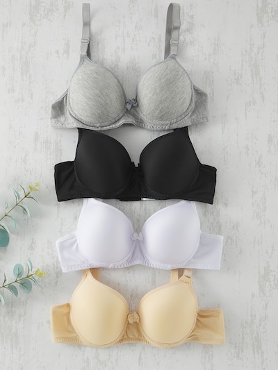 Trendyol Bra in Chamois / Light grey / Black / White, Item view