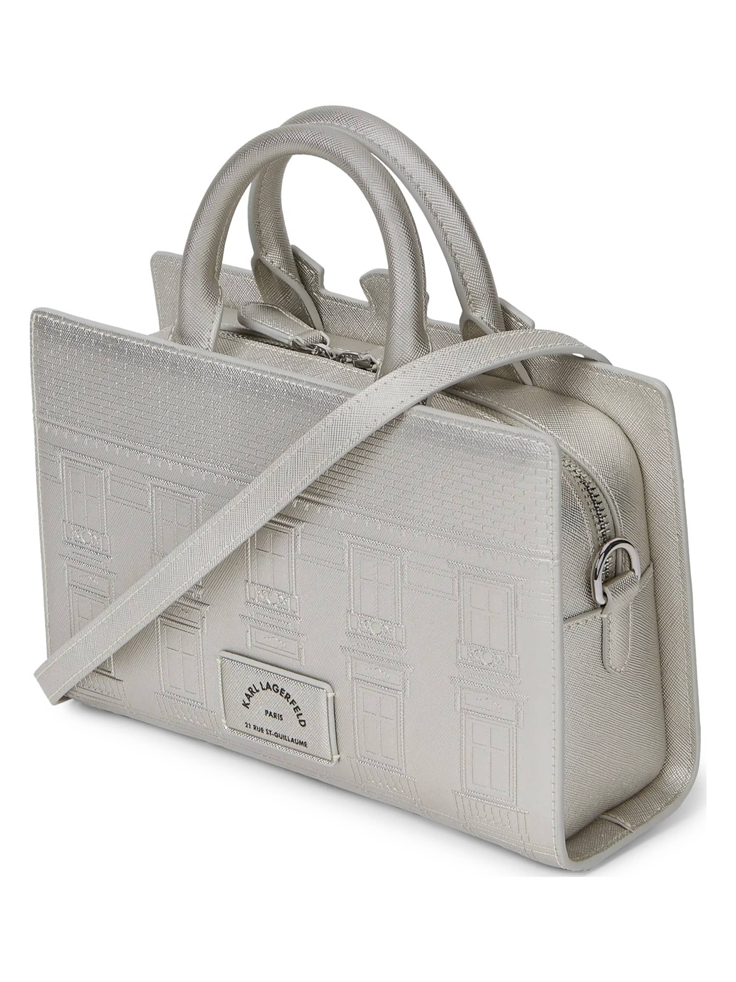Borsa a mano 'Rue St-Guillaume' di Karl Lagerfeld in argento