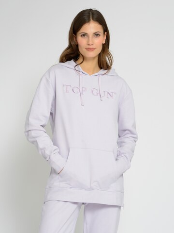 TOP GUN Sweatshirt 'TG22020' in Lila: voorkant