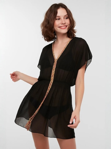 Penti Strandkleid 'PENTI Damen-geflochtener Kaftan'‌‌‌‌‌‌‌‌ in Schwarz