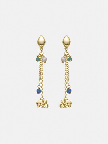Luxenter Oorbellen 'Dirhum' in Blauw: voorkant