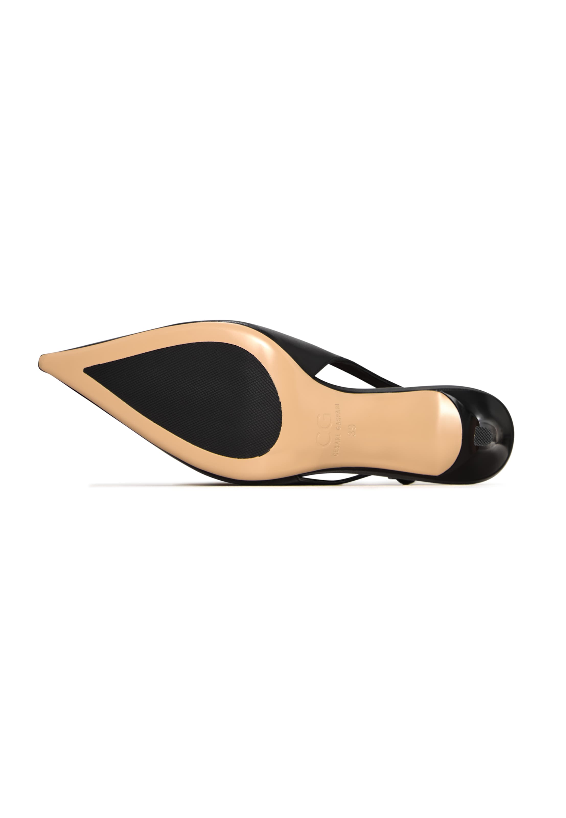 CESARE GASPARI Slingback pumps in Black