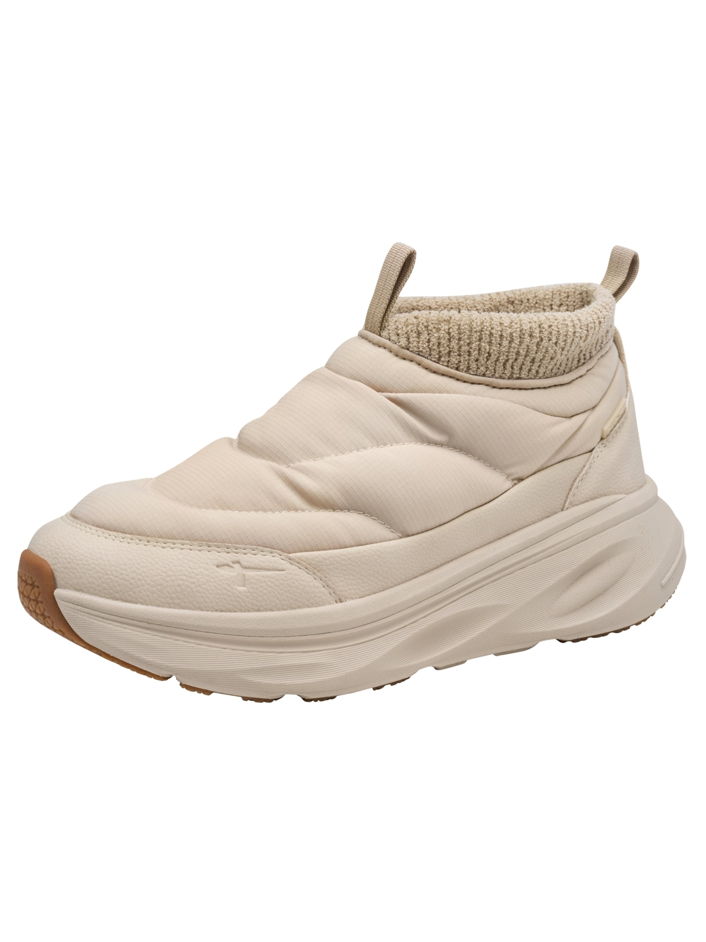Baskets hautes Tamaris en beige : devant