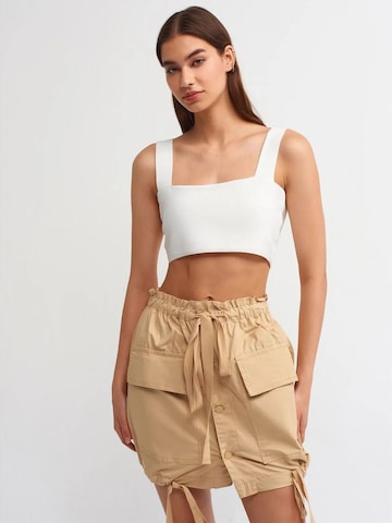 Gonna 'Röcke' di Dilvin in beige: frontale