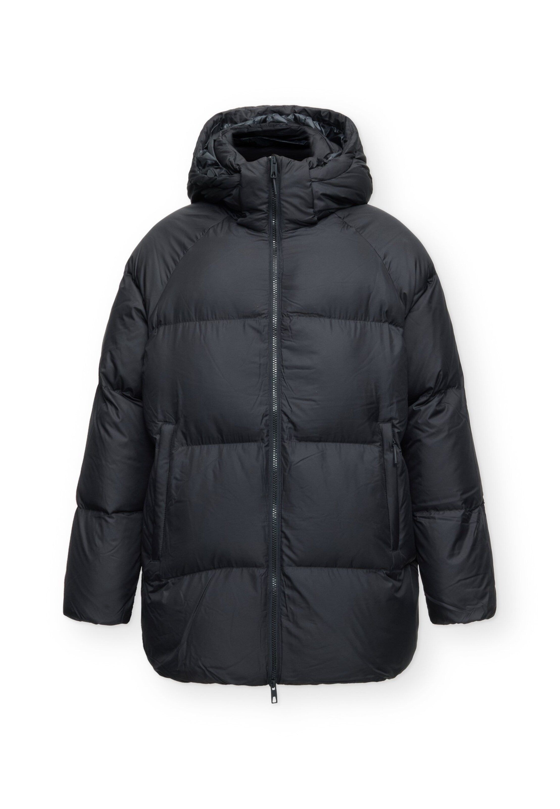 4F Outdoorjacke in Schwarz: Vorderseite