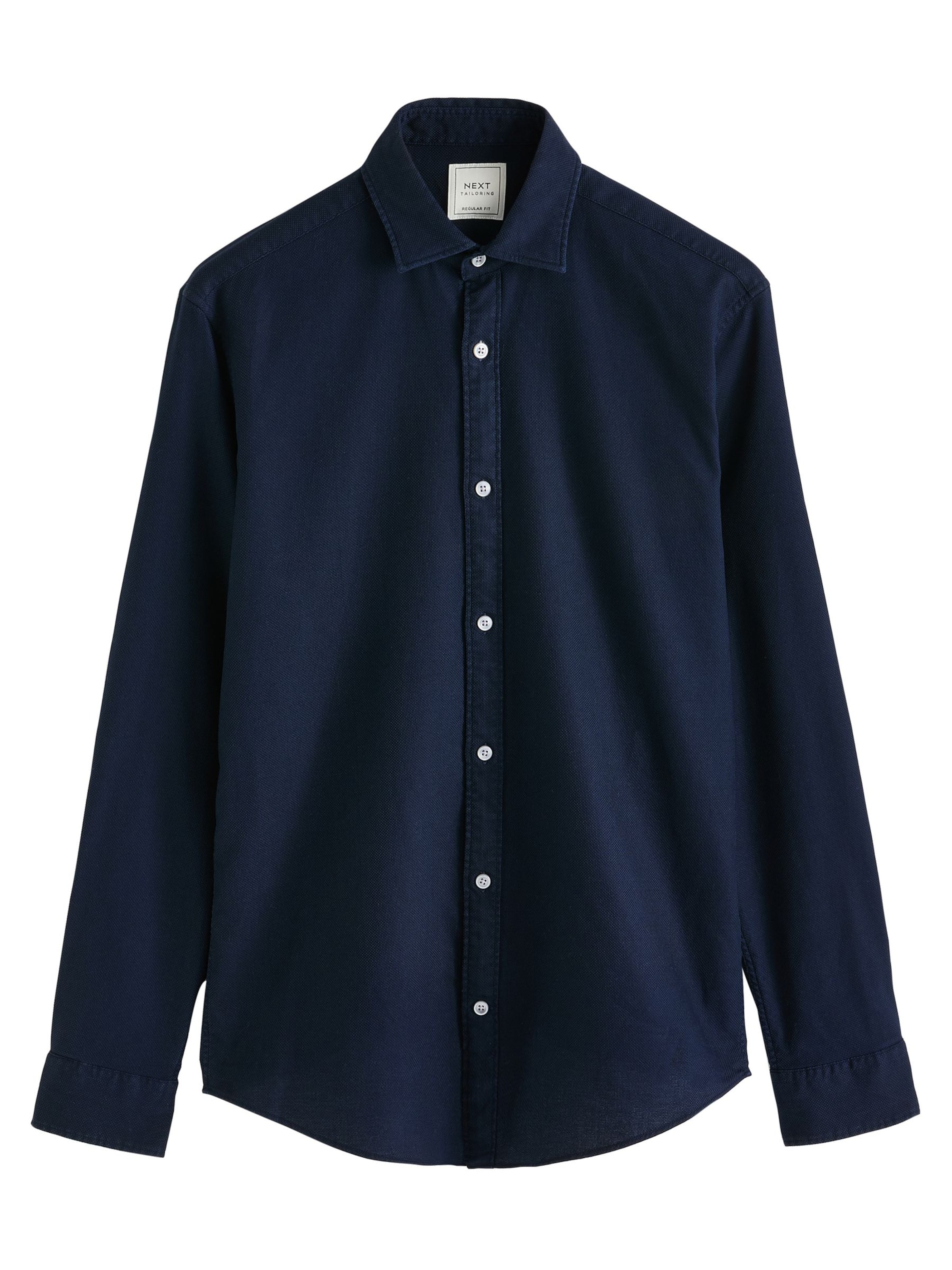 Next Regular Fit Hemd in Blau: Vorderseite