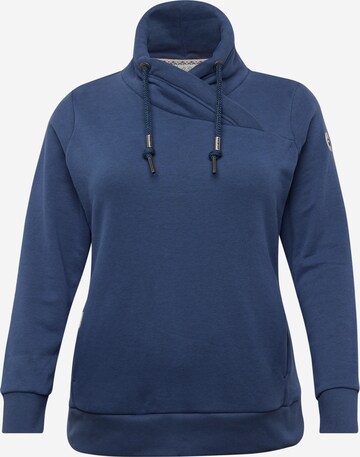 Ragwear Plus Sweatshirt 'NESKA COMFY' in Blue: front