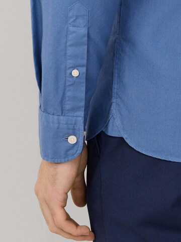 Hackett London Regular fit Overhemd in Blauw