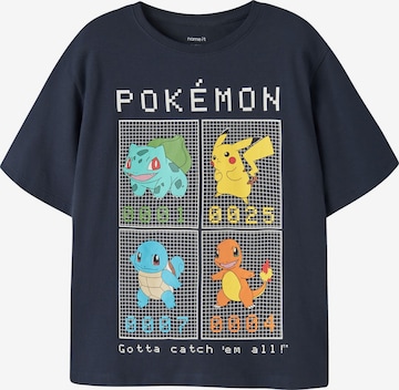 T-Shirt 'Pokémon' NAME IT en bleu : devant
