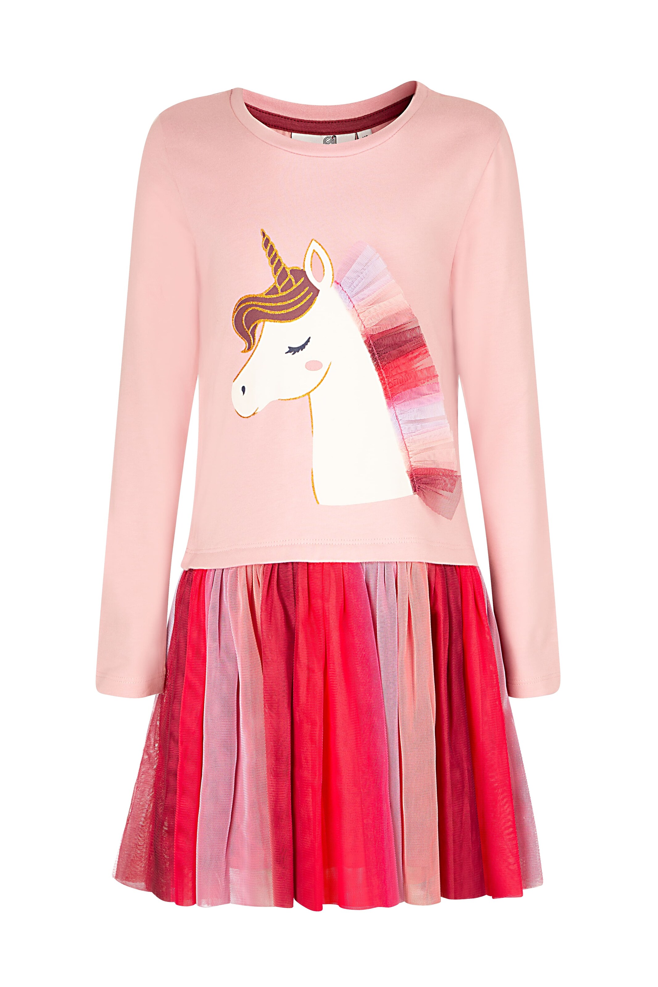 happy girls - Vestido en rosa: frente