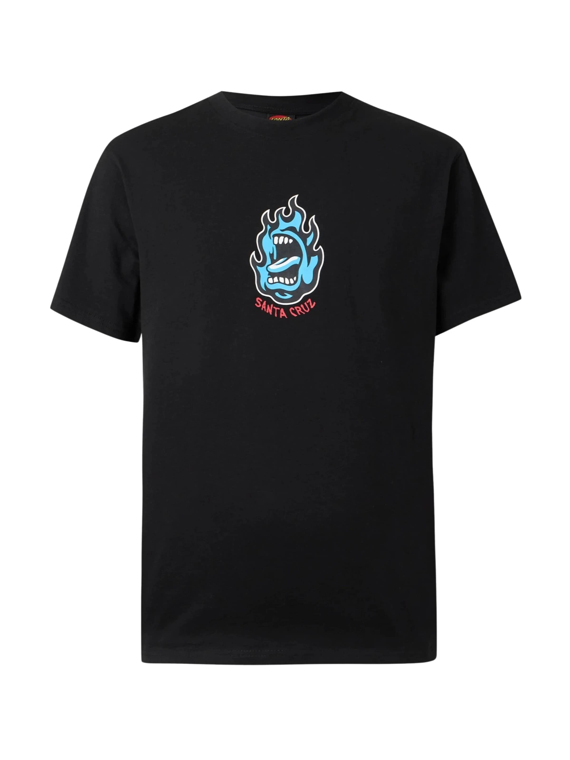 Santa Cruz - Camisa 'Camiseta santa cruz negra screaming flame front tee' em preto: frente