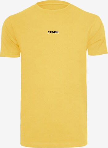 Merchcode Shirt 'Stabil' in Geel: voorkant