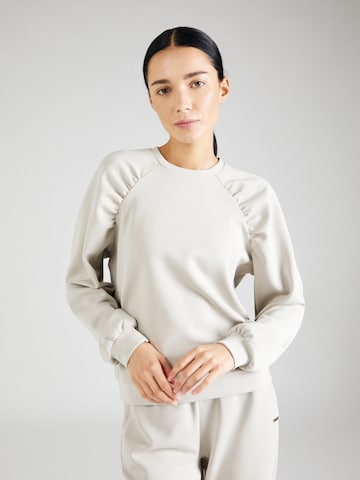 Athlecia Sportief sweatshirt in Beige: voorkant