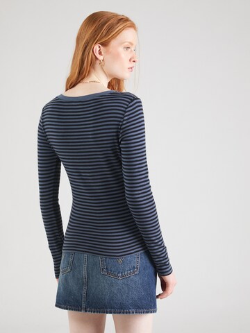 LEVI'S ® Tričko 'LS Vneck Baby Tee' – modrá