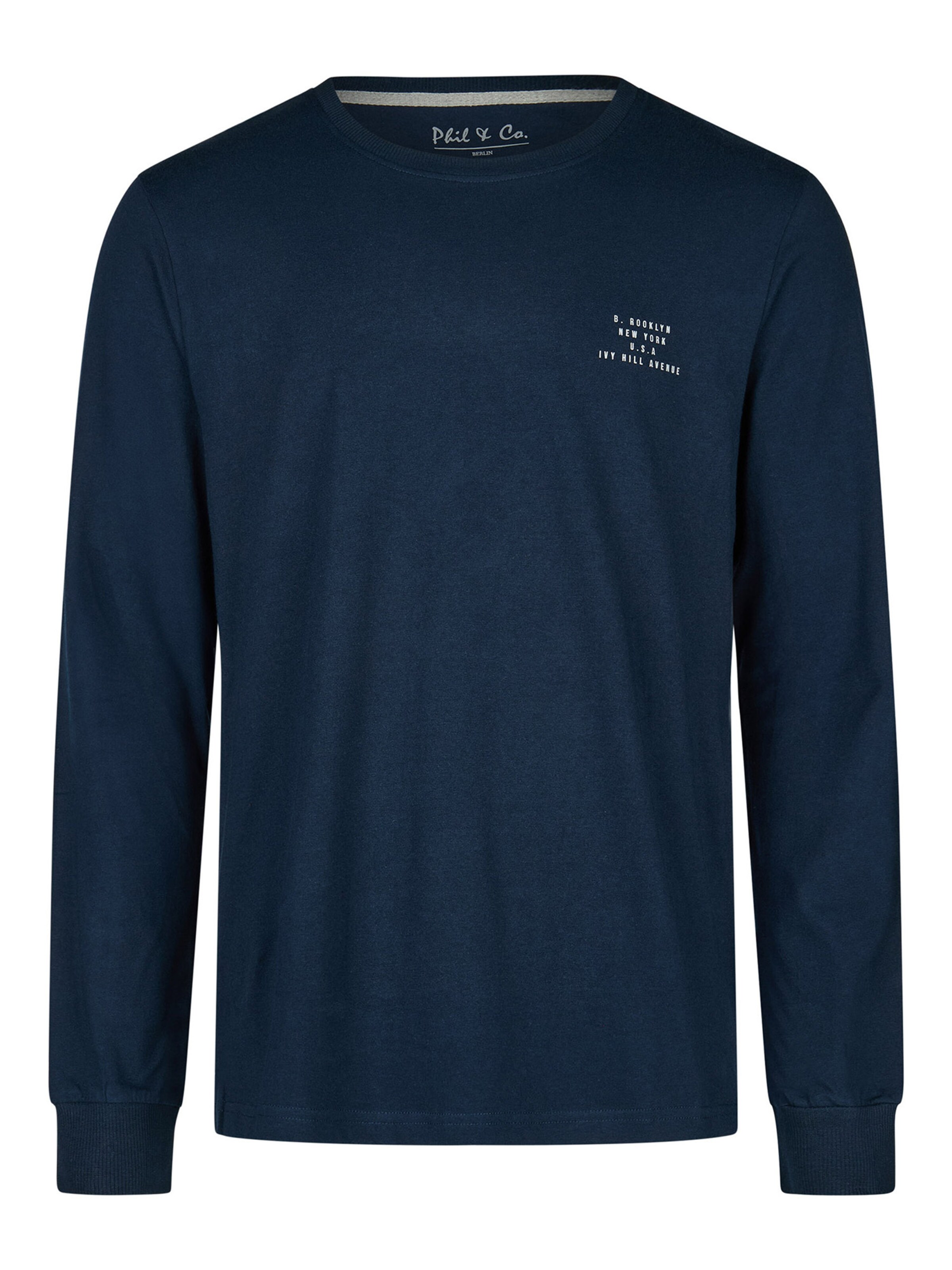 Phil & Co. Berlin Pajamas long ' Classics ' in Blue