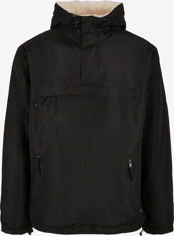 Brandit Between-season jacket in Black: front