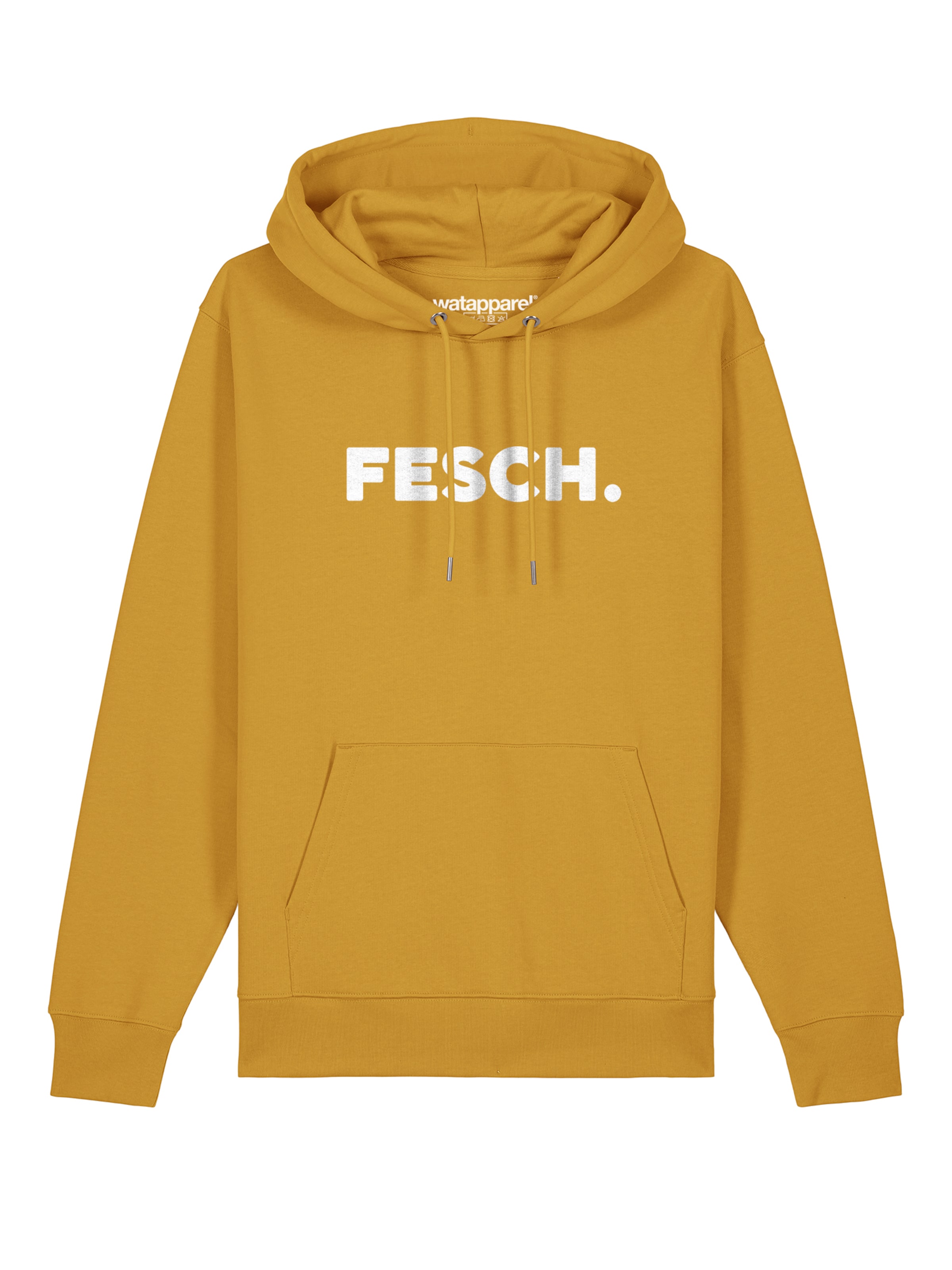 Watapparel Sweatshirt 'Fesch' in Gelb: Vorderseite