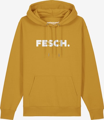Watapparel Sweatshirt 'Fesch' in Gelb: Vorderseite