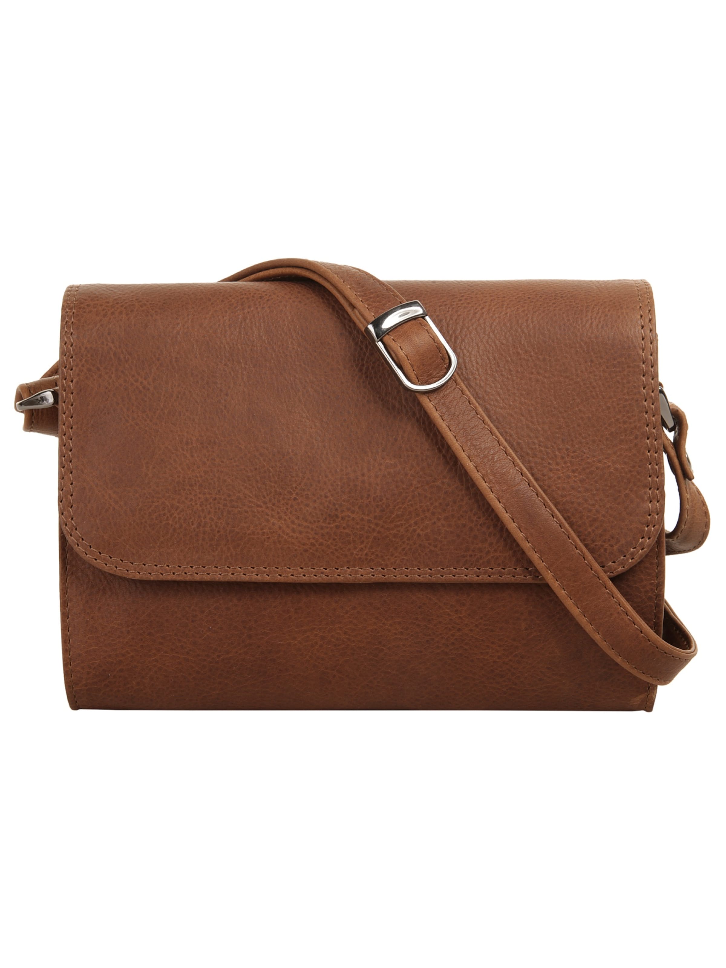 Cluty Crossbody Bag in Brown: front