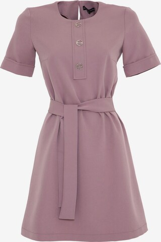 Awesome Apparel Dress in Purple: front