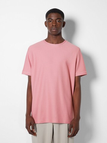 T-Shirt Bershka en rose : devant