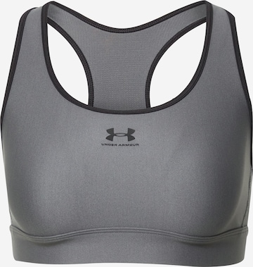 UNDER ARMOUR Спортен сутиен 'Authentics' в сиво: отпред