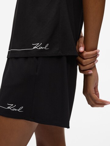Karl Lagerfeld Kratke hlače za spanje | črna barva