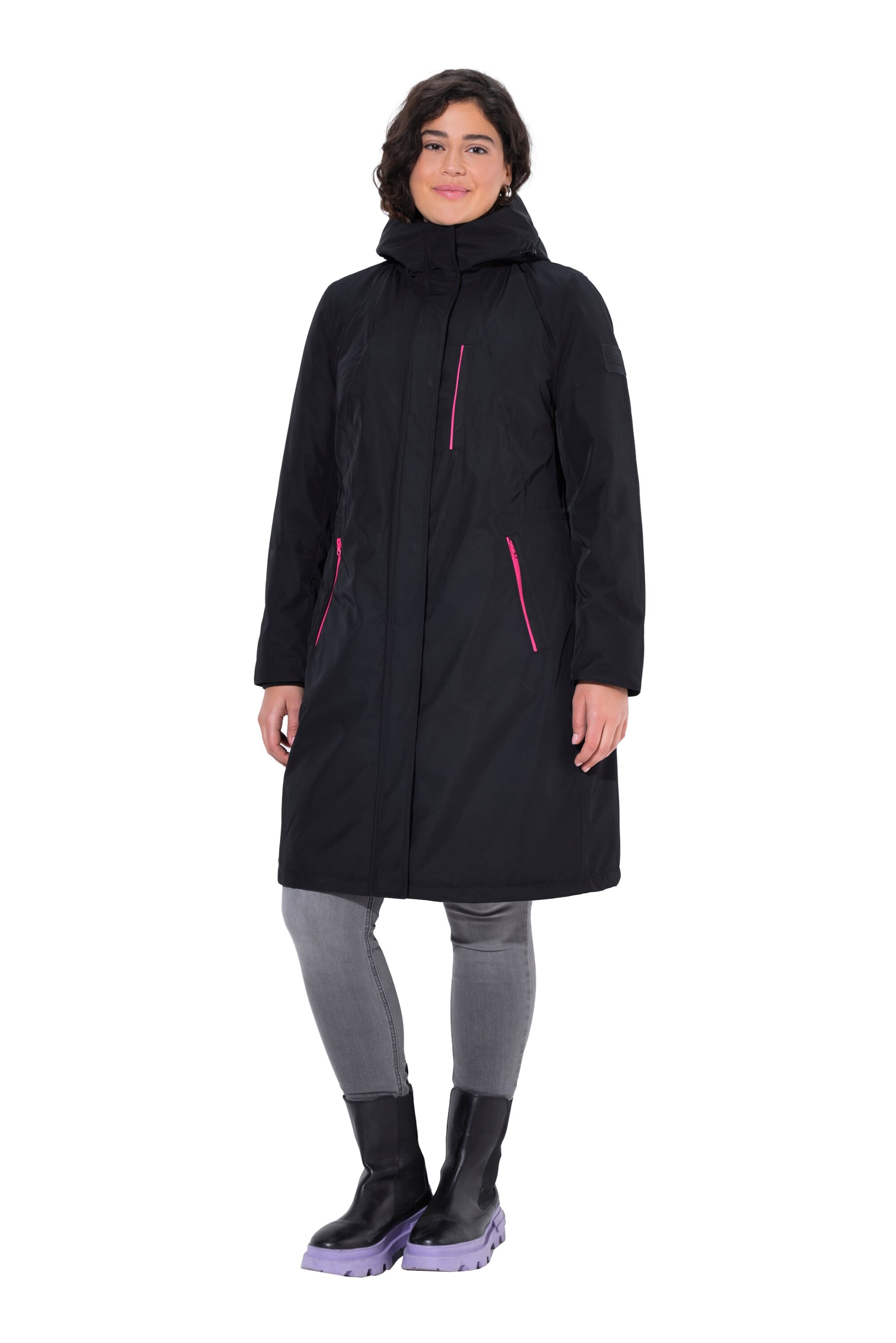 Ulla Popken Winter jacket in Blue: front