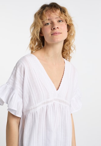 DreiMaster Vintage Bluse in Weiß