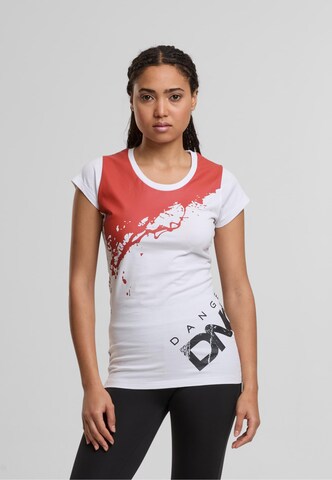Dangerous DNGRS Shirts 'Anger' i hvid: forside