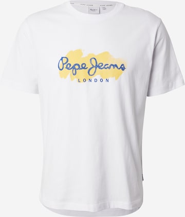 Pepe Jeans Majica 'Milton' | bela barva: sprednja stran