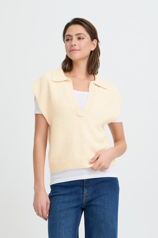 ICHI Pullover 'POVOKE' i beige: forside